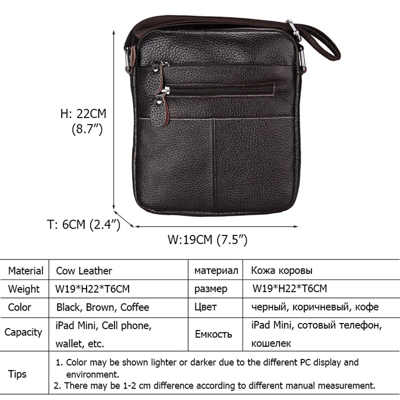 

Fashion Design Men Messenger Bags Genuine Leather Business Cow Leather Small Shoulder Bags Men's Crossbody Bag Bolsa Masculina