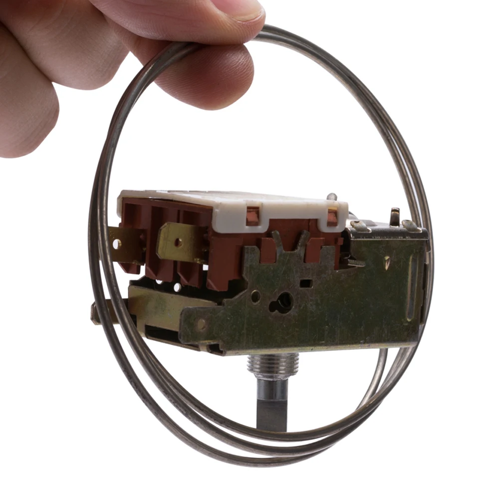 

2 pins refrigerator thermostat 250V 50/60HZ freezer temperature controller switch 2 feet -28C fridge replacement parts