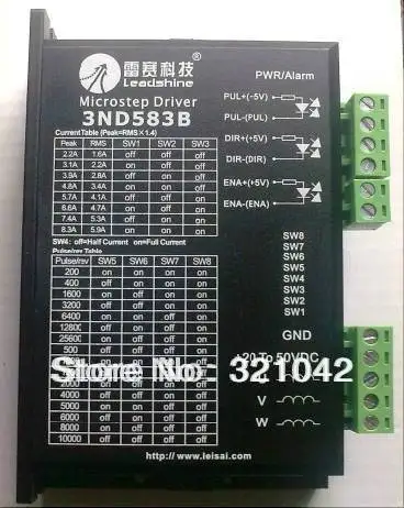 3ND583B/Драйвер Leadshine 3ND583/3 фазный шаговый привод/драйвер для ЧПУ фрезерного станка
