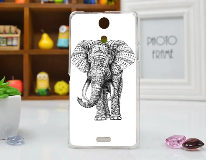 Новый жесткий чехол с рисунком милой совы оленя кота слона для SONY Xperia ZR C5502 C5503