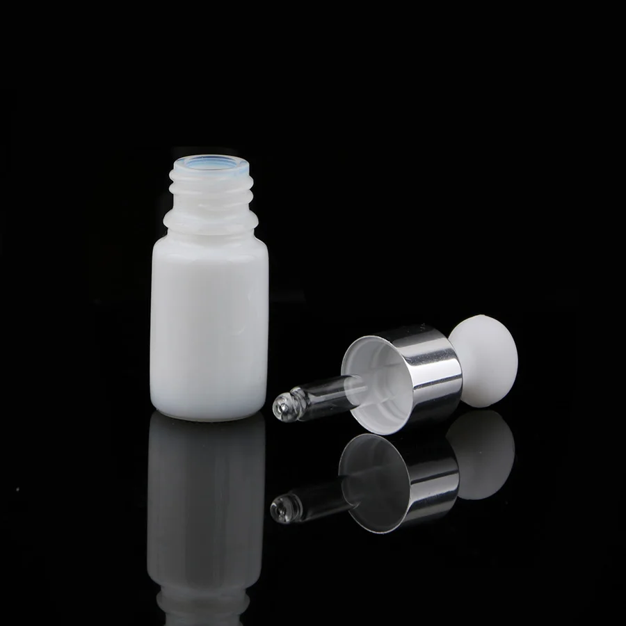 Merx Beauty оптовые продажи 24 шт 5 мл стеклянная капельница белая бутылка флакон с