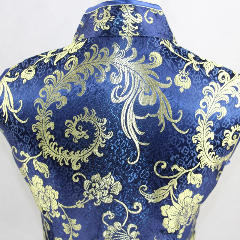 Акция, фиолетовое традиционное китайское женское шелковое платье Cheongsam Qipao, платье для выпускного вечера, Клубное платье с тотемом и цветами, Размеры S M L XL XXL XXXL WC173