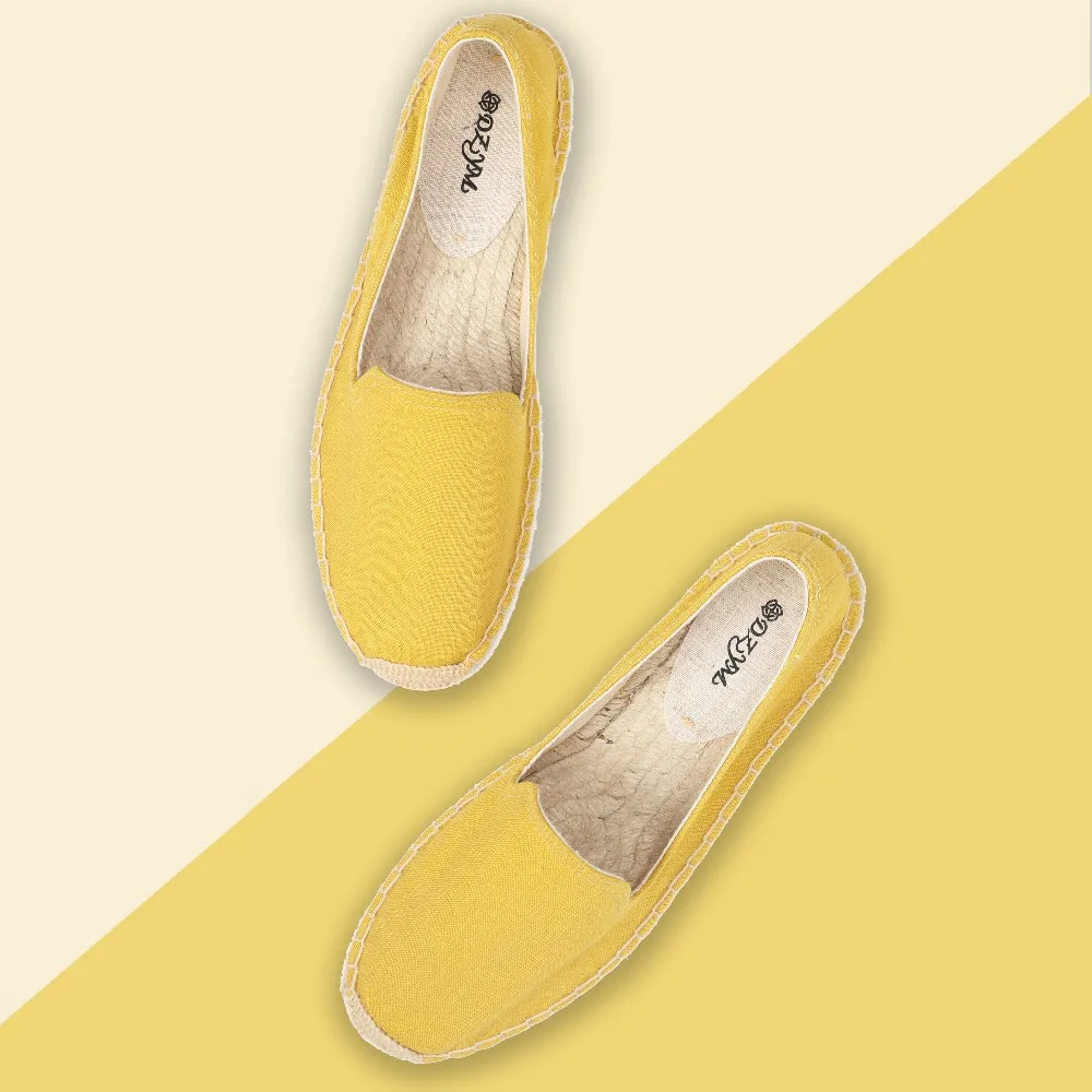 2019 весенние туфли лоферы на плоской подошве цвет желтый | Обувь