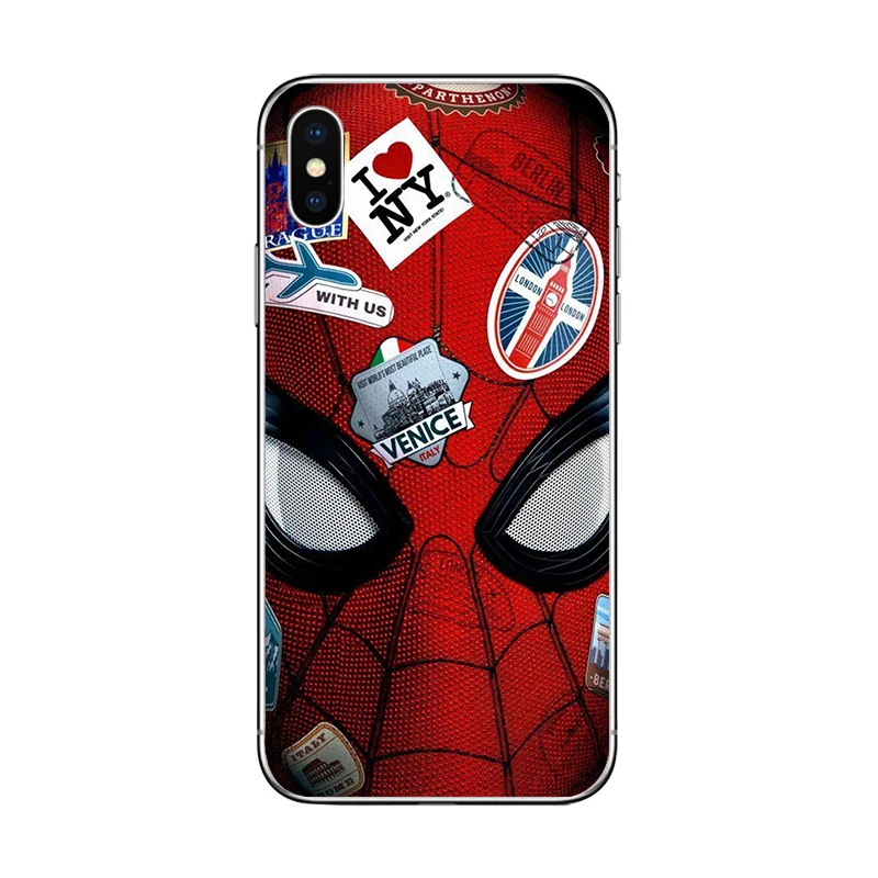 Ciciber Marvel супер герой Человек-паук чехол для телефона для Apple iPhone 7 8 6 6s Plus X XR XS MAX 5S SE Мягкий ТПУ чехол