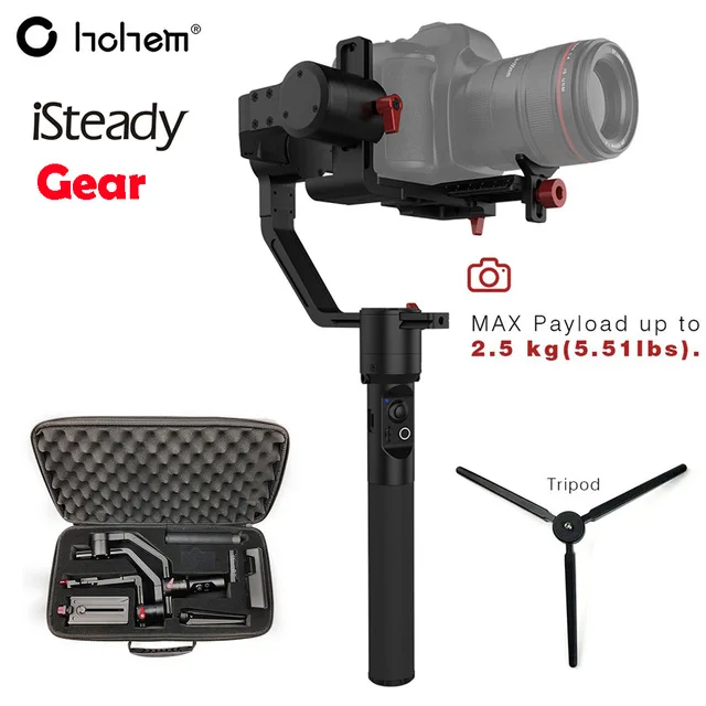 gimbal only Hohem iSteady Шестерни 3-осевой ручной шарнирный стабилизатор для камеры GoPro на весну кран с двойной ручкой для DSLR Mirroless Камера для SonyA7 как для подарка - Цвет: gimbal only