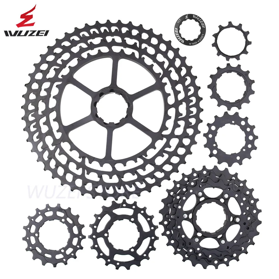 WUZEI MTB 12 Скоростей Freewheel 11-50T pinions 403g кассета Сверхлегкий ЧПУ колесо mmount запчасти для велосипеда