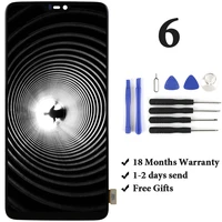 for oneplus 6 six lcd display with touch screen assembly replacement with frame for oneplus 6 six lcd 1 with tools