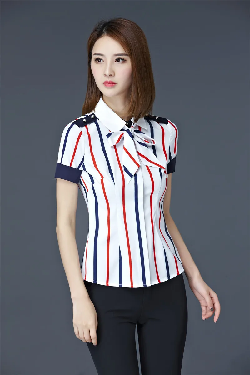 2017 Summer Fashion Striped Formal OL Styles With Tops And Pants For Ladies Work Wear Female Trousers Sets Suits | Женская одежда