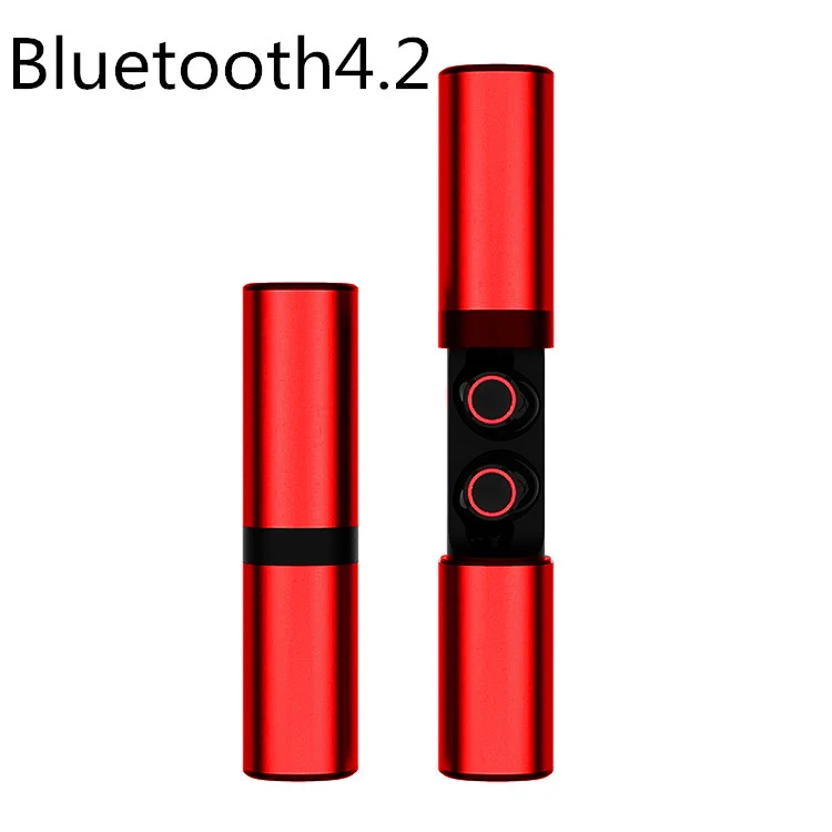 Bluetooth 4.2 Red Bluetooth 5,0 наушники TWS стерео беспроводные наушники спортивные водонепроницаемые наушники для игровой гарнитуры для samsung Galaxy buds S8/S9 - Цвет: Bluetooth 4.2 Red