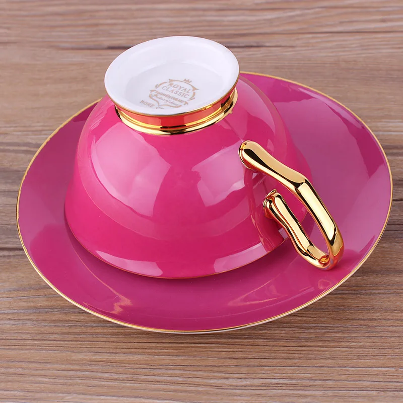 GLLead модные костяной фарфор кофейная чашка и блюдце 200 мл оправе Artiny элегантный