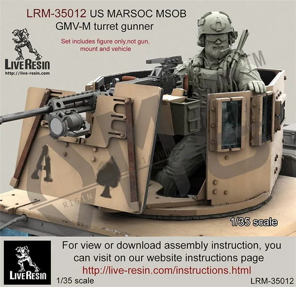 Живое полимерное стекло 1/35 США MARSOC MSOB револьверный пистолет для стрельбы в