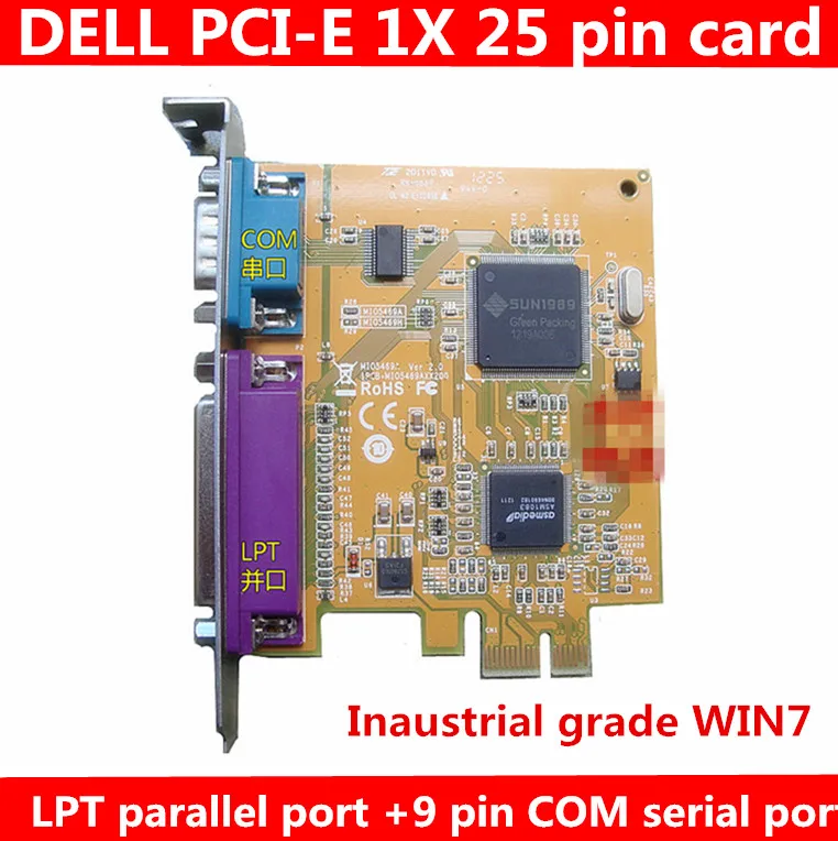 

Промышленный Класс WIN7, все высокие перегородки PCI-E 1X 25-контактный параллельный порт LPT + 9-Контактный Серийный порт COM, две в одной расширитель...