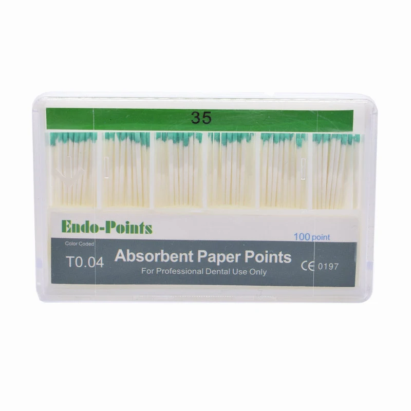 Dental Absorbent Paper Points 0.04taper Root Cancel Endodontics Cotton Fiber Tips Dentist Product |