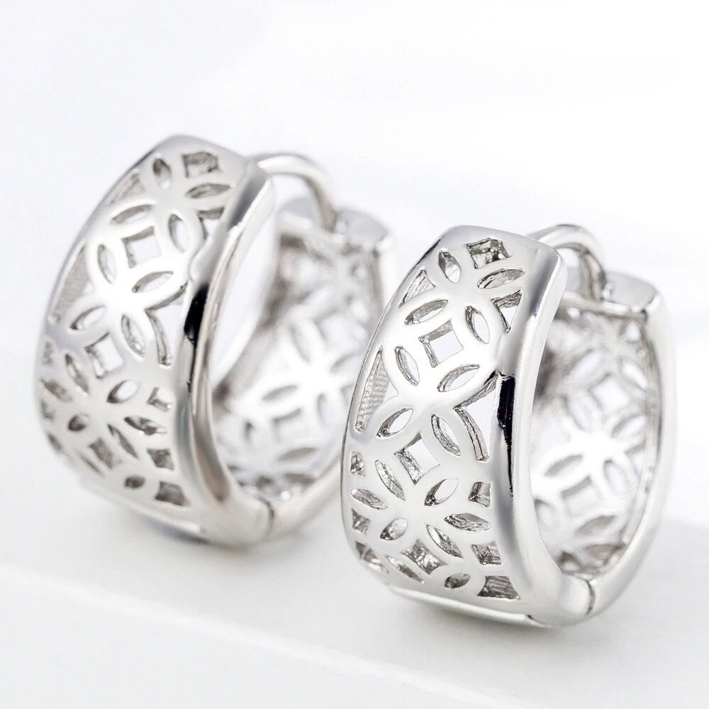 Женские ажурные серьги MxGxFam золотистого цвета 18 K Европейская мода|gold earrings k|earring