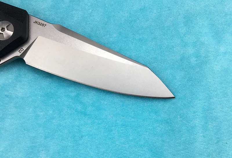 LEMIFSHE JK3287-G10 Складной Нож С флиппером D2 стальное лезвие G10+ стальная ручка для кемпинга на открытом воздухе охотничий кухонный нож для фруктов инструмент для повседневного использования