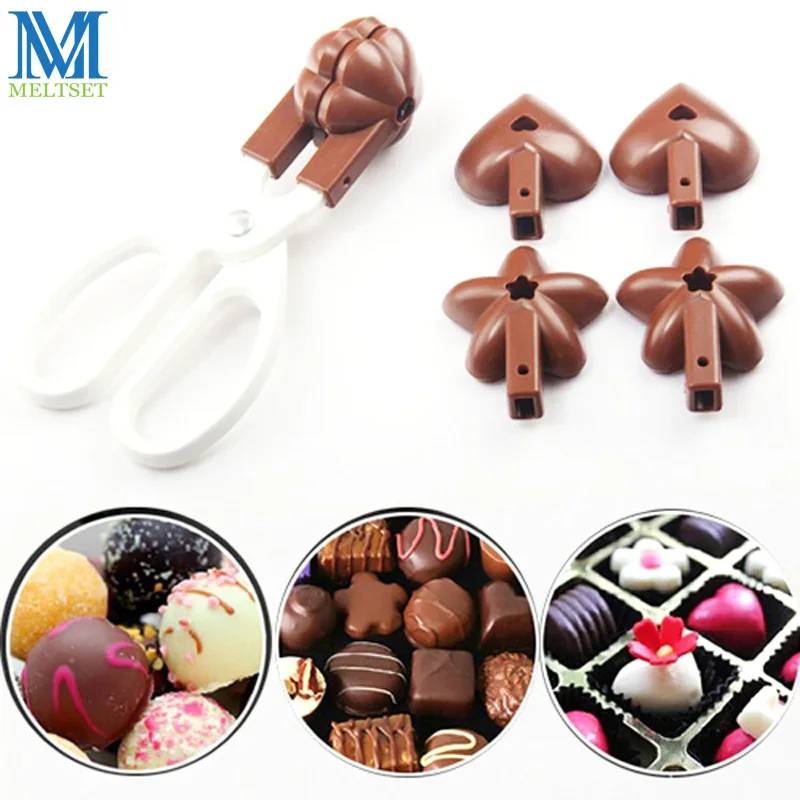 3 в 1 цветок Звезда форме сердца шоколадный торт форма для выпечки Lolly Pop леденцов