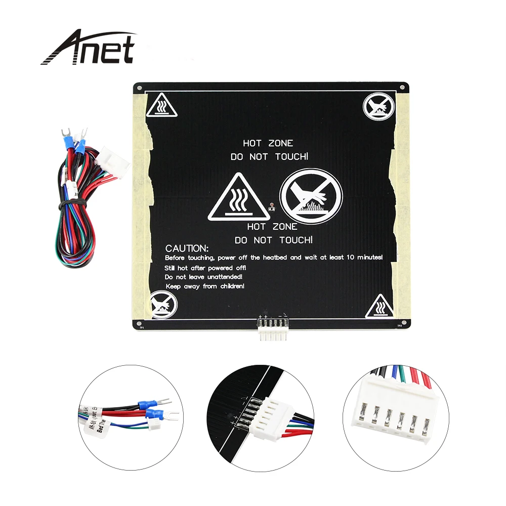 Anet A6 A8 MK3 12V Горячая кровать алюминиевая кровать с подогревом обновленная от MK2B& MK2A для Mendel RepRap i3 3d Принтер Горячая кровать