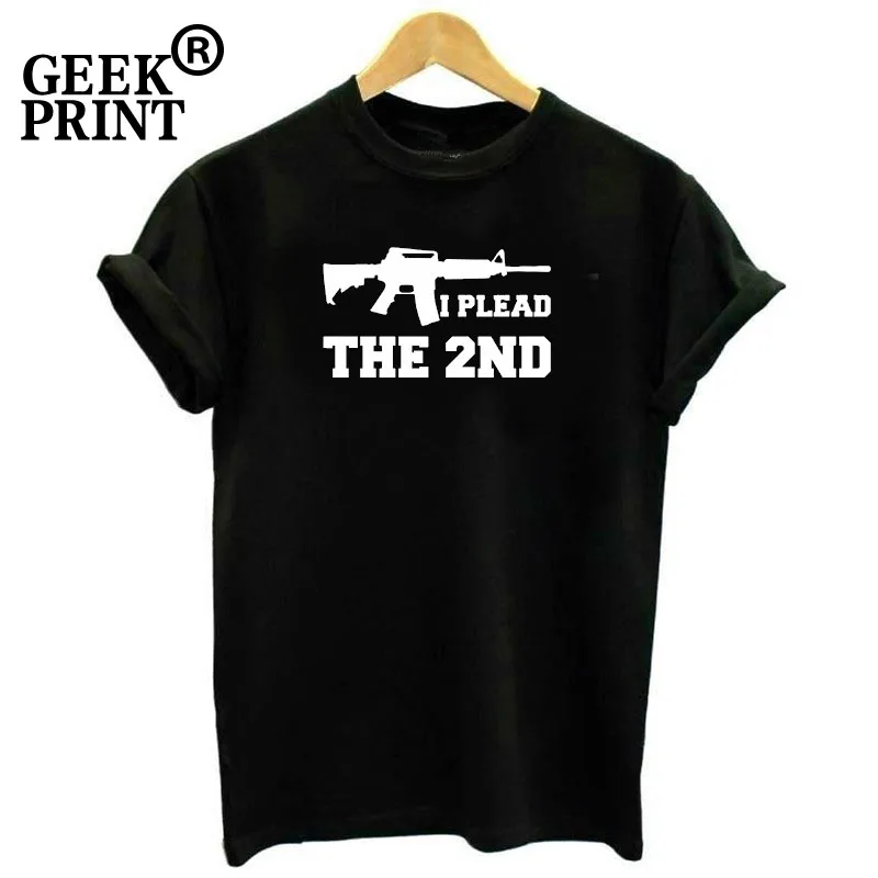 Женские топы I Plead The 2nd Ladies Top права на оружие второе предложение AR15 футболка для