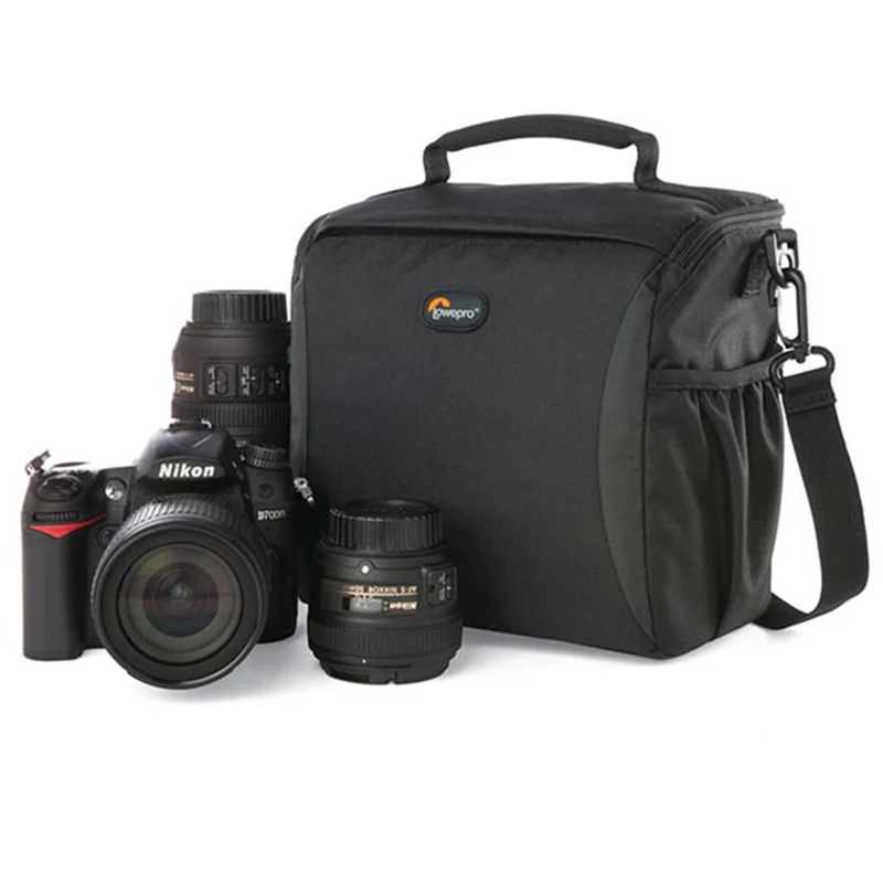 Roadfisher High Quality Lowepro Format 160 Camera Shoulder Travel Bag Case For Canon Nikon Sony DSLR SLR Black Color | Электроника