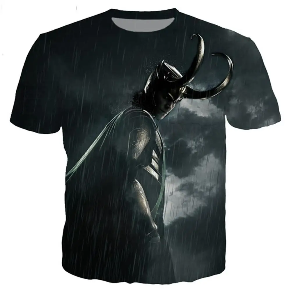 Футболка Loki series для мужчин и женщин Классическая Модная рубашка с 3D принтом