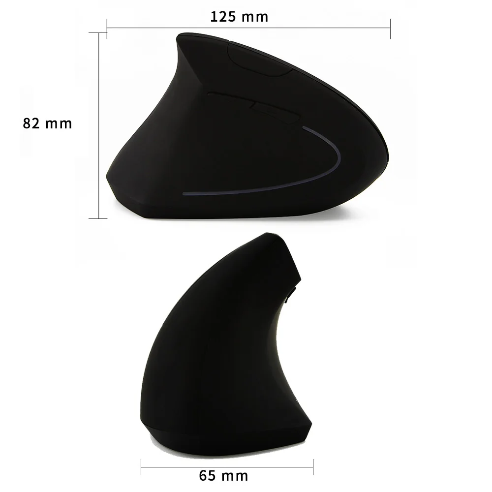Вертикальная игровая Мышь USB Беспроводной мышь 1600 Точек на дюйм оптический левая