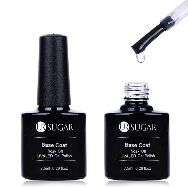 Base Coat Ur Sugar 7,5 мл голографический блеск магнитный гель Широкий эффект 5D кошачий глаз УФ Гель-лак замачиваемый УФ-гель лак для ногтей - Цвет: Base Coat