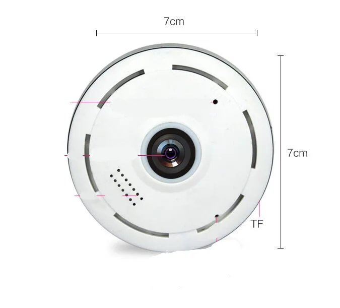 

960P/1080P Panoramic View 360 Degree Fish Eye Lens WIFI IP Camera