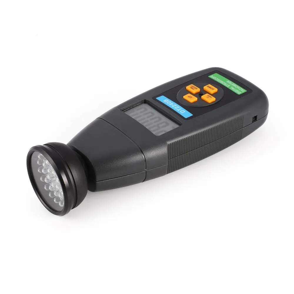 DT2240B цифровой ЖК дисплей Бесконтактный стробоскоп Тахометр фотоэлектрический