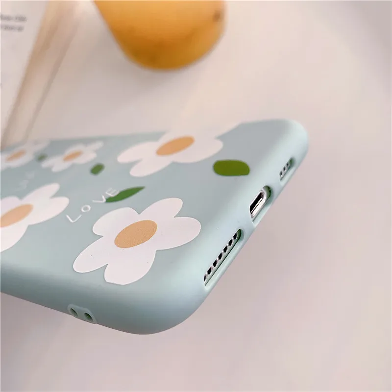 JIBAN Small Fresh Flowers Phone Cases For Huawei P20 P30 P30P Nova4 Honor 10 Mate 20pro Capa Matte Soft Shell Back Cover |