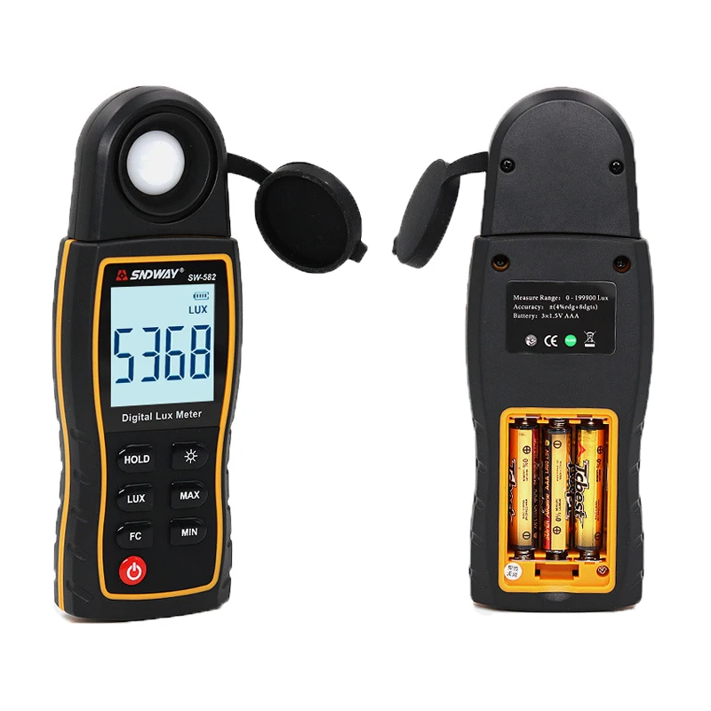 Цифровой luxmeter Lux/измеритель FC легкий Измеритель для фотографии люминометр