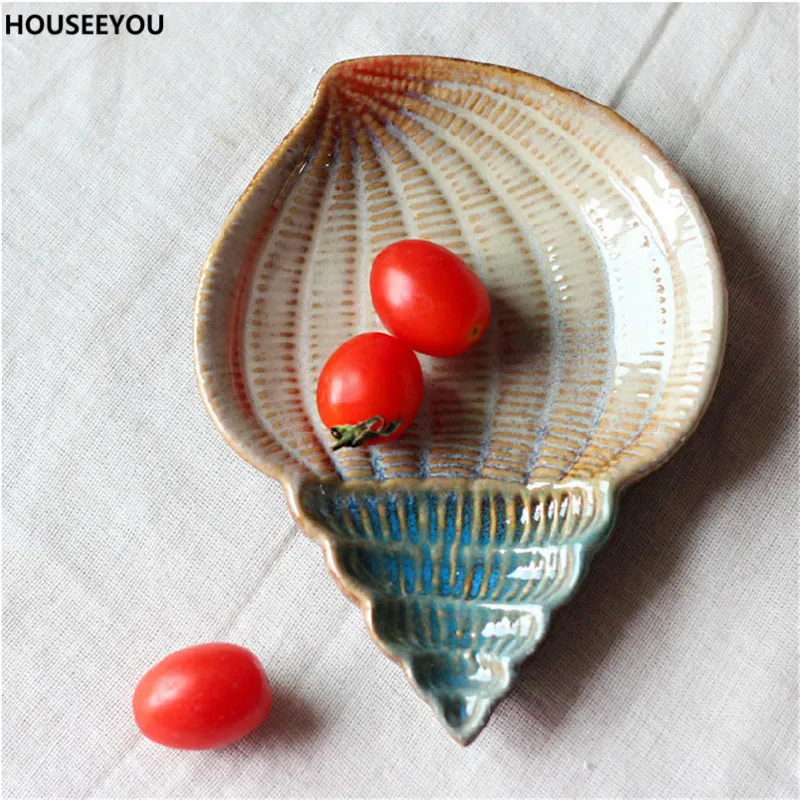 Посуда фруктовая тарелка в средиземноморском стиле модная оригинальная