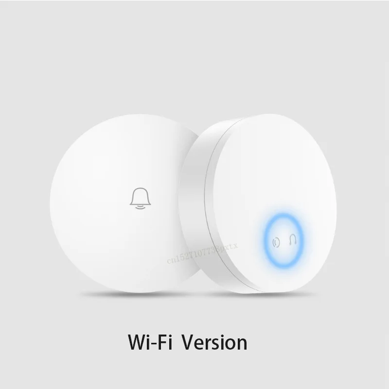 White No Battery Xiaomi Linptech самогенерирующий беспроводной дверной звонок без батареи без проводки отключение памяти Регулируемая громкость работа с приложением Mihome - Цвет: White No Battery