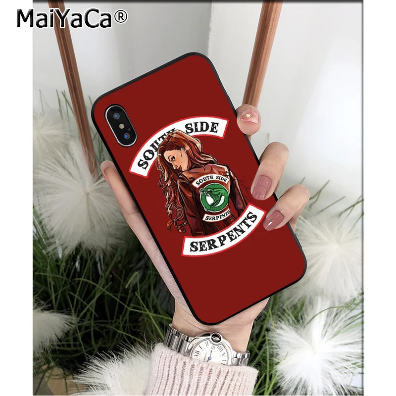 MaiYaCa Riverdale South Side Serpents Snake TPU мягкие Аксессуары для телефона чехол iPhone 8 7 6 6S Plus X XS MAX 5