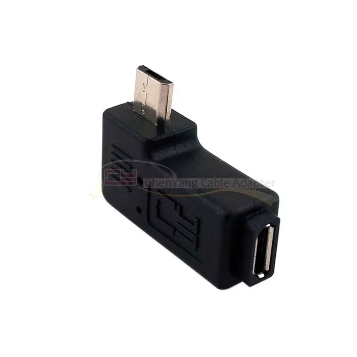 Micro USB 2 0 5P папа к женскому M F УДЛИНИТЕЛЬ 90 градусов левый угловой | Компьютеры и