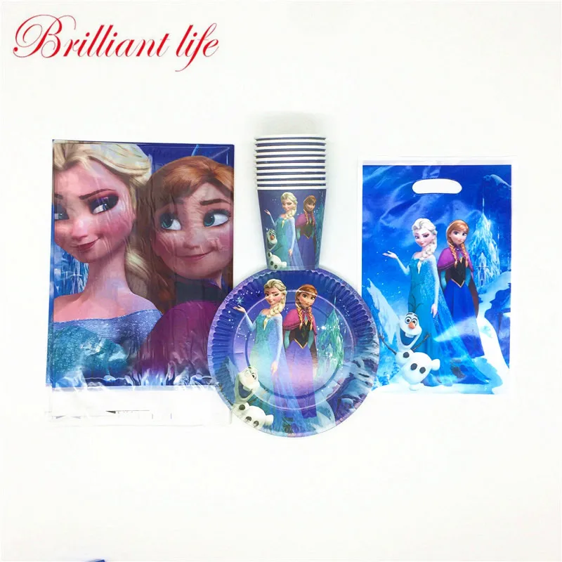 Disney Холодное сердце Эльза и Анна 31 шт. товары для детского дня рождения бумажная