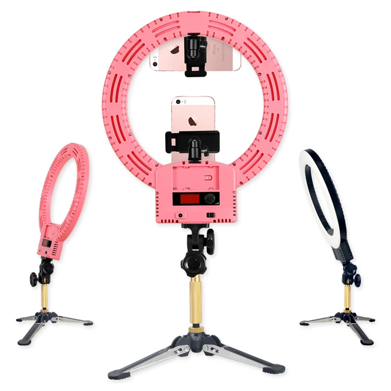 14 дюймов Selfie Ring Light светодиодное фотографическое Освещение 3200 5600K для Youtubu Камера