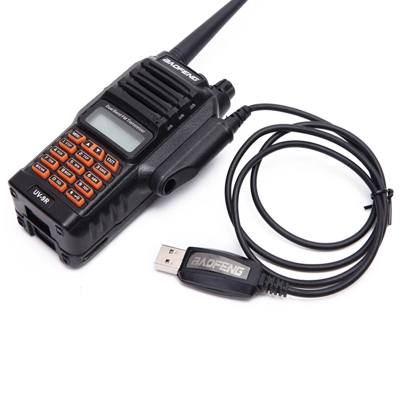 100% original USB program cable + CD for waterproof connector port two way radio Baofeng UV-9R A58 R760 UV-XR | Мобильные телефоны
