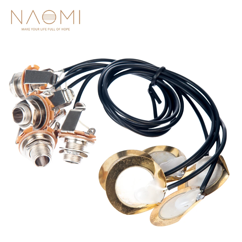 Микрофон NAOMI 5 шт. микрофон пьезо контактный фотоэлемент для гитары скрипки
