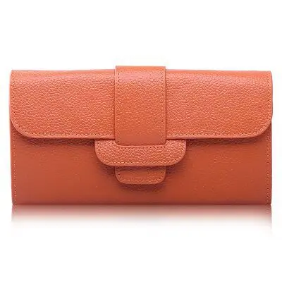 Модный женский длинный кошелек из воловьей кожи в стиле пэчворк с застежкой