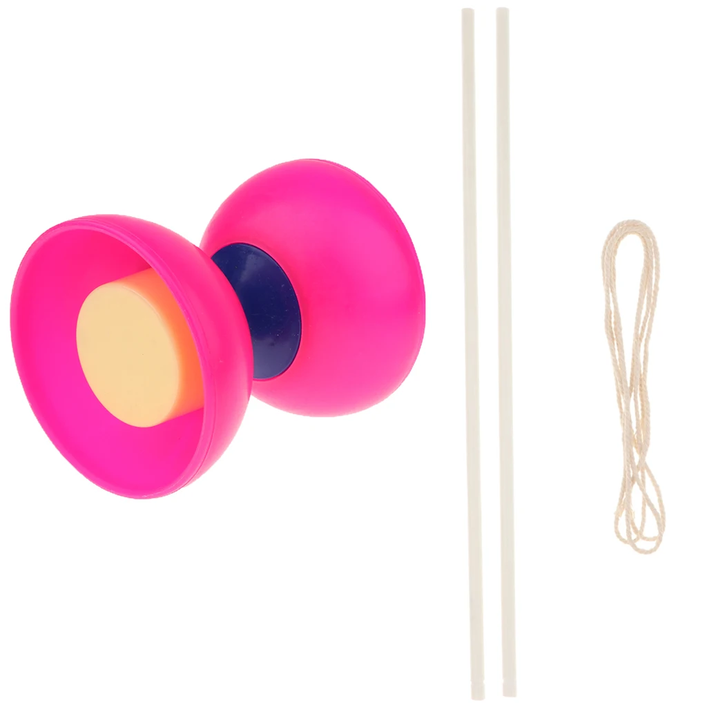 Пластмассовая подшипниковая игрушка для жонглирования 1-Bearing Diabolo китайская профессиональная йо-йо 2 ручки и 1 струнная игрушка