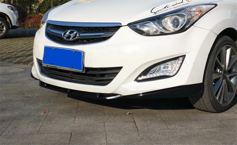 Использование для hyundai Elantra Avante бампер губы 2012- Комплект кузова спойлер спортивные аксессуары защита переднего и заднего бампера