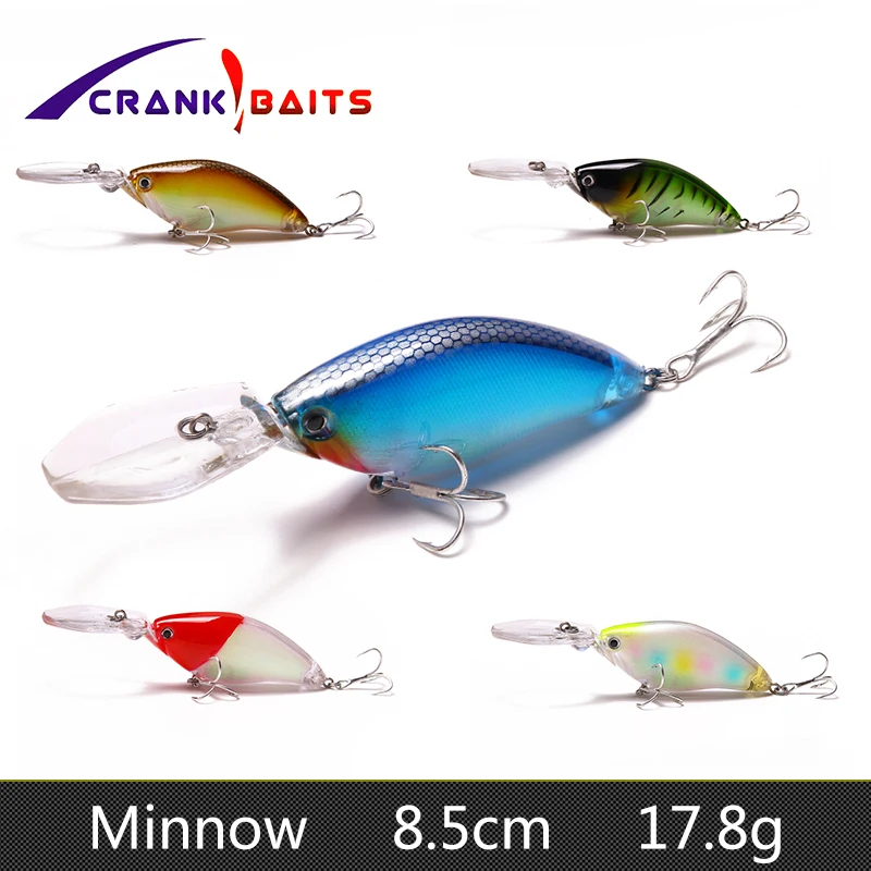 Кривошипная Приманка Minnow Swim Aritificial жесткая приманка для рыбалки 8.5cm17.8g рыба