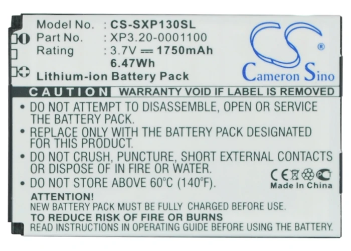 Аккумулятор Cameron Sino для Sonim/Socketmobile Armor XP3400 XP5560 Bolt Strike 1750 мАч|1750mah battery|cameron sinobattery for |
