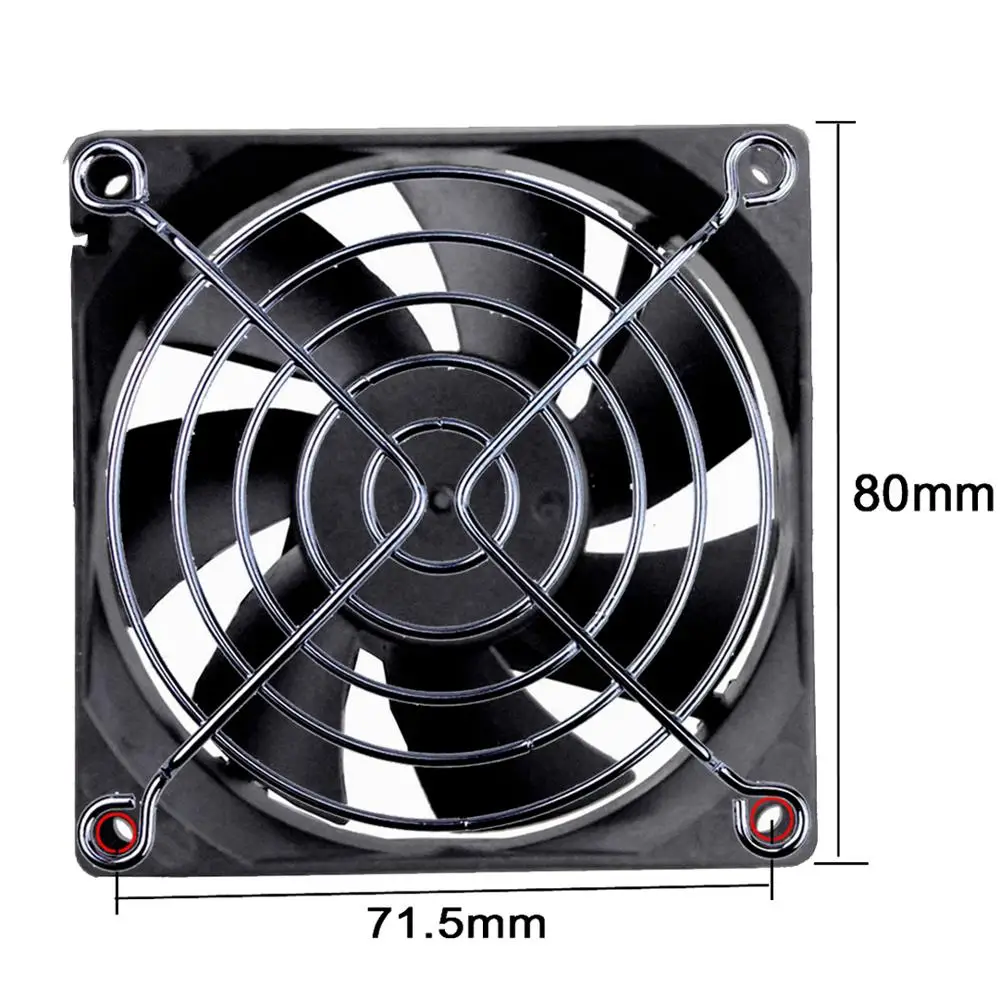10 шт./лот 80 мм защитная накладка на палец для вентилятора процессора|cooling fan grill|cpu