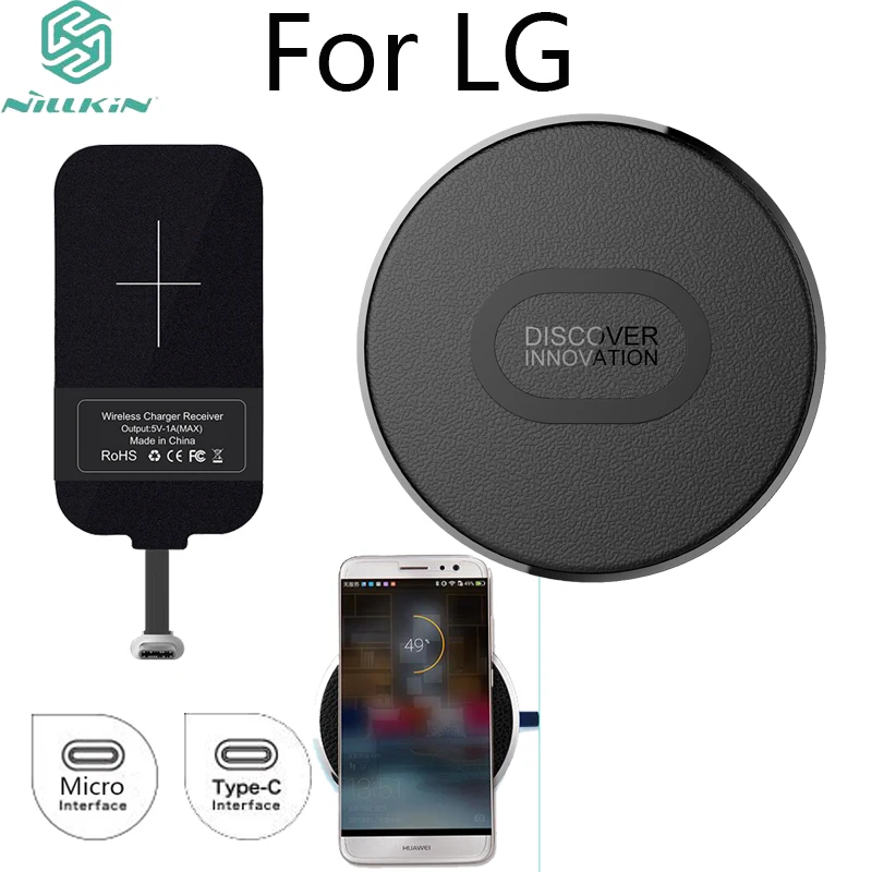 Nillkin для LG Micro/type-c порт телефон Qi Беспроводное зарядное устройство Подставка