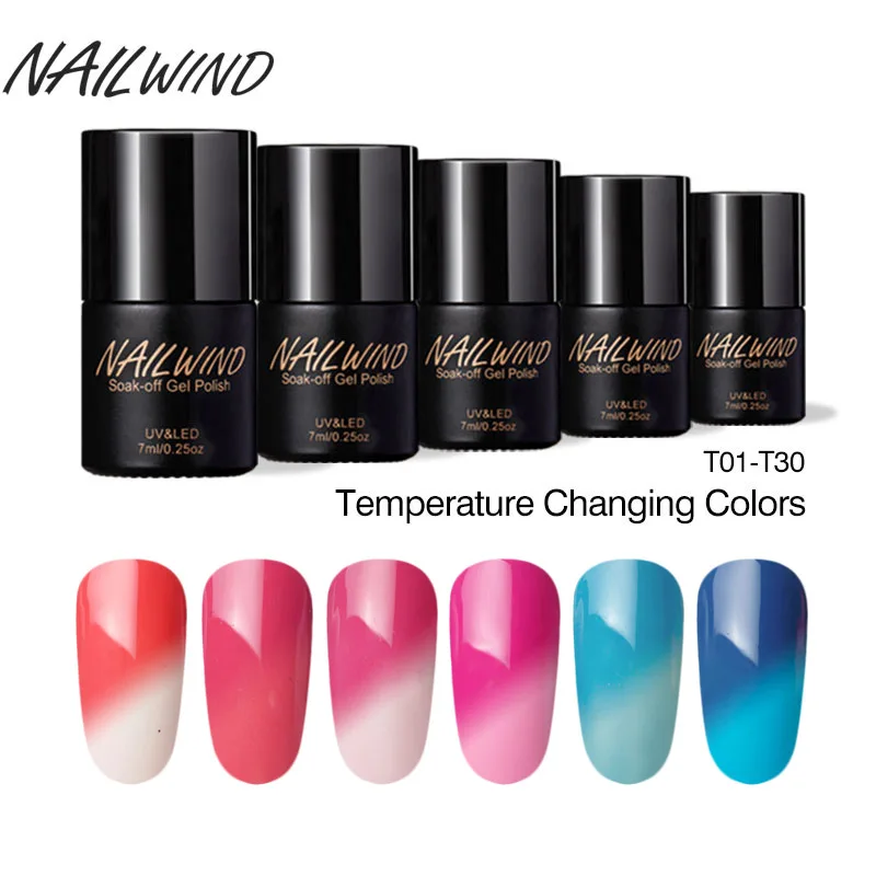 NAILWIND хамелеон изменяющийся от температуры T01 30 гель лак для ногтей Гель
