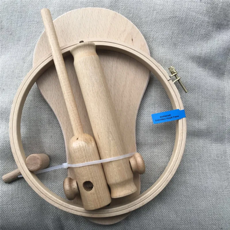 BWRMHME Dia21cm деревянная твердая стойка для вышивки крестиком стоящая рамка