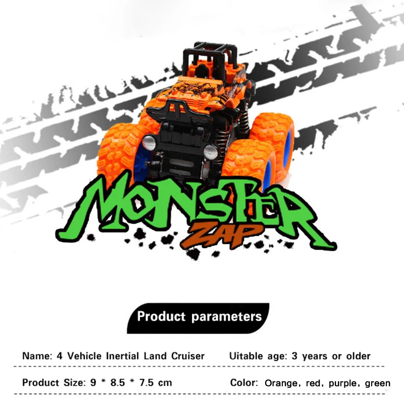 

INBEAJY Kids Cars Toys Monster Truck Inertia SUV Power Vehicles Baby Boys Super Cars Blaze Truck Children Gift Toys