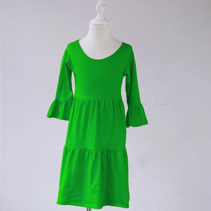 

wholesale birthday party baby kids patchwork dress girls long sleeve fashion style cake dress