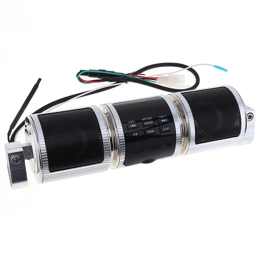 Водонепроницаемый Bluetooth музыкальный плеер для мотоцикла с fm-радио и MP3 USB наушниками Aux In для мотоцикла мотоцикл Bycycle